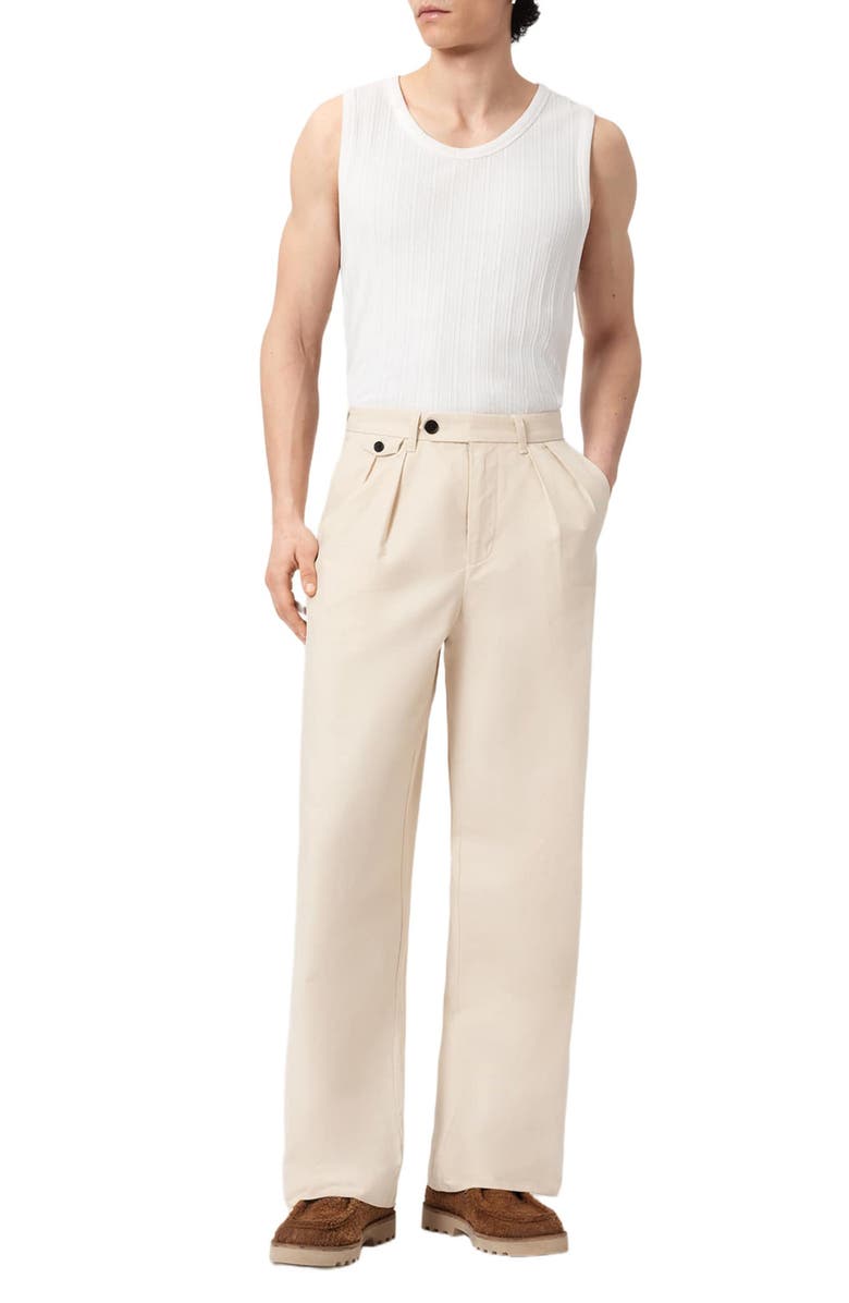 AllSaints Conway Cotton Pants, Alternate, color, Sandshell Taupe