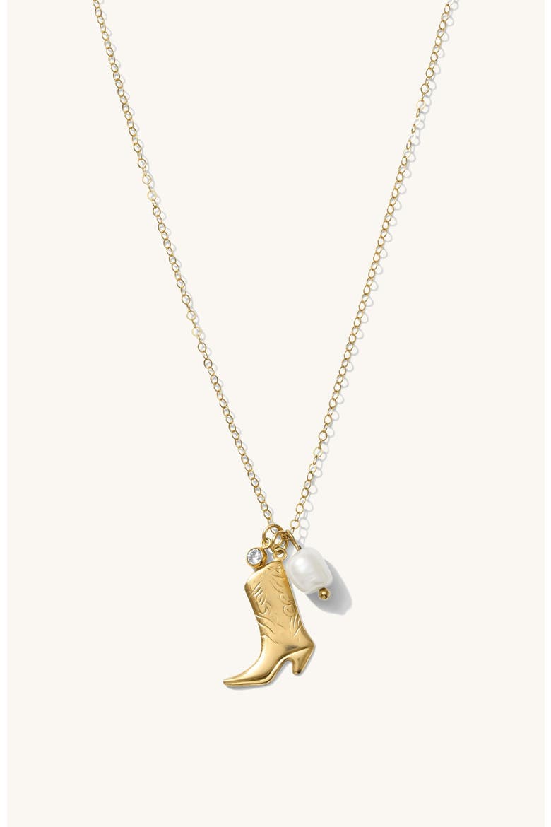 Salt and Saddle Necklace, Main, color, Gold