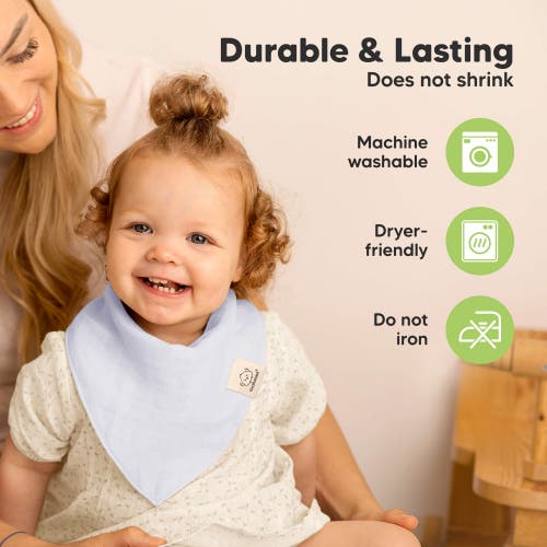 KEABABIES KEABABIES 8-PACK LUMI MUSLIN BANDANA BIBS