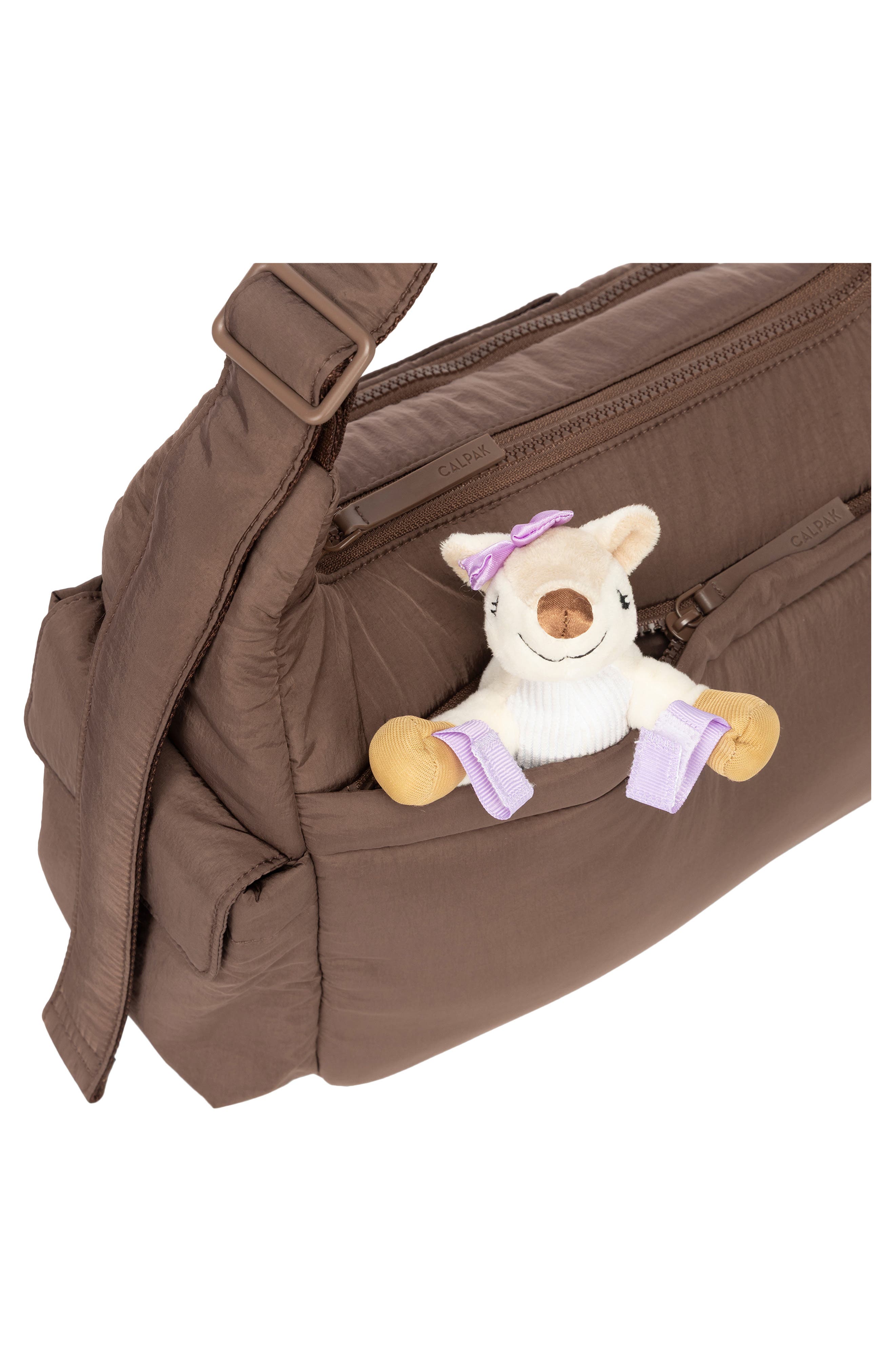 CALPAK Diaper Crossbody Bag, Alternate, color, Hazelnut