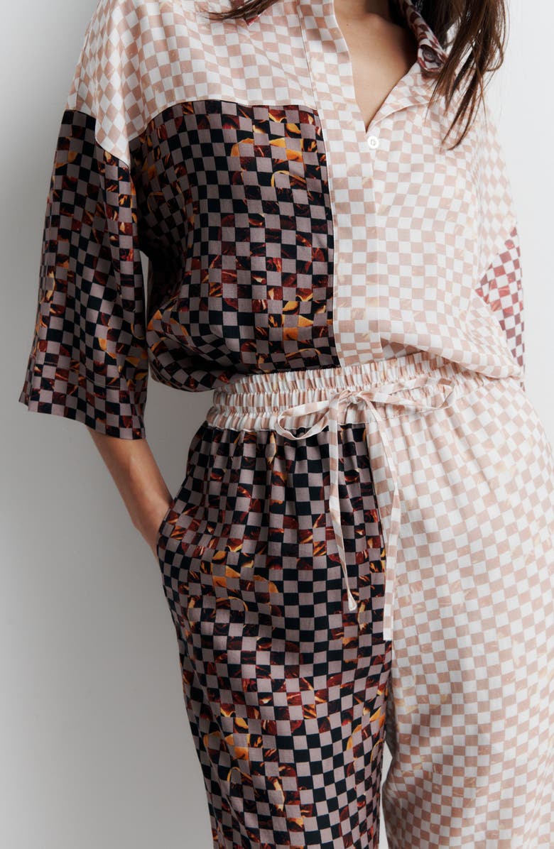 Romy June Pant collaboration with Phoebe Willis, Alternate, color, Checkmate