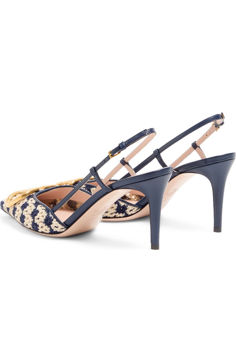 Valentino Garavani VLOGO Crochet Slingback Pump, Alternate, color,