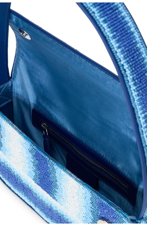Shop Staud Tommy Beaded Shoulder Bag In Ride The Wave