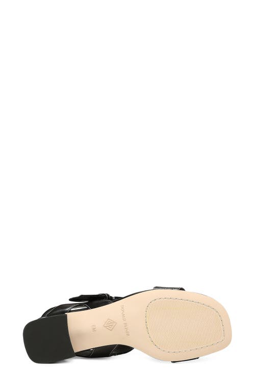 Donald Pliner Vixi Block Heel Sandal In Black