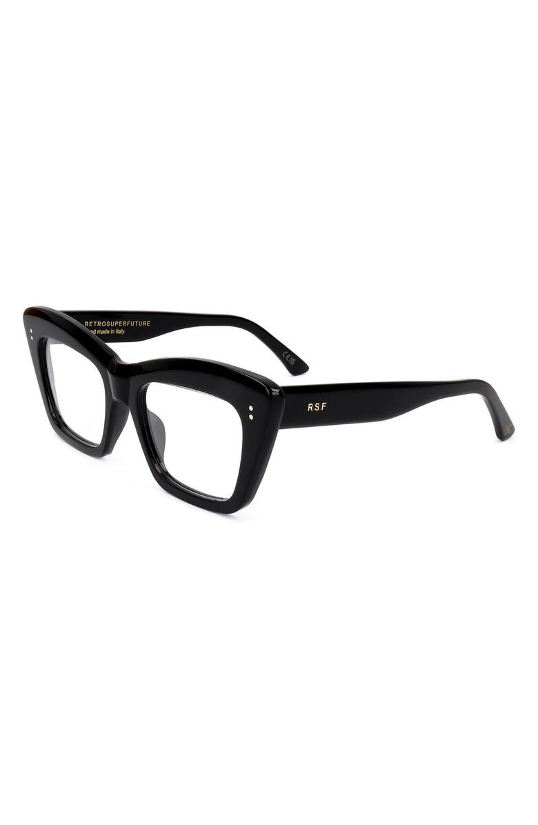 SUPER by RETROSUPERFUTURE<sup>®</sup> 54mm Cat Eye Optical Glasses, Alternate, color, Black