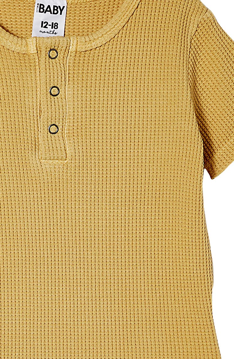 Cotton On The Short Sleeve Waffle Bodysuit, Alternate, color,