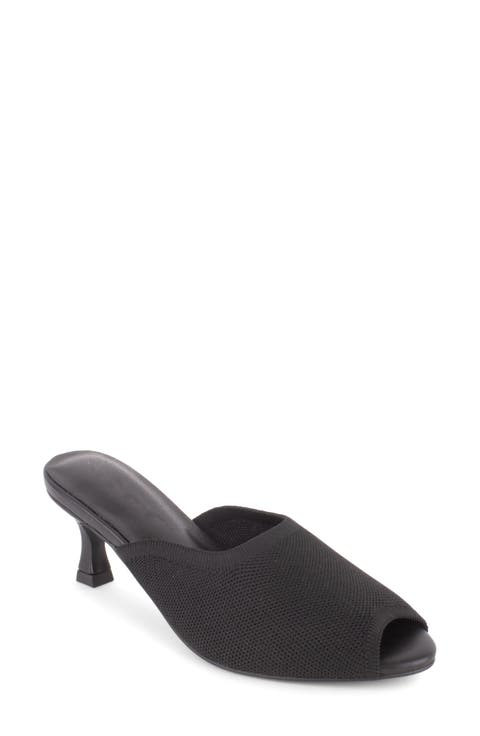 Maui Peep Toe Kitten Heel Slide Sandal (Women)