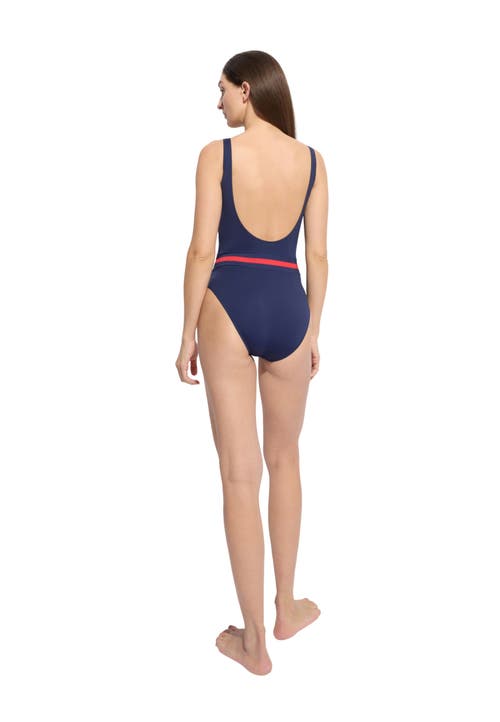 Vilebrequin X Ines De La Fressange Swimsuit In Bleu Marine