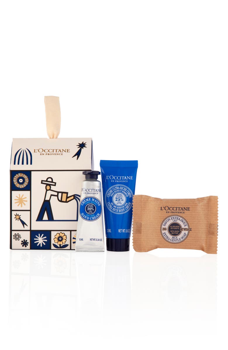 L'Occitane Shea Ornament Set USD $16 Value, Main, color,