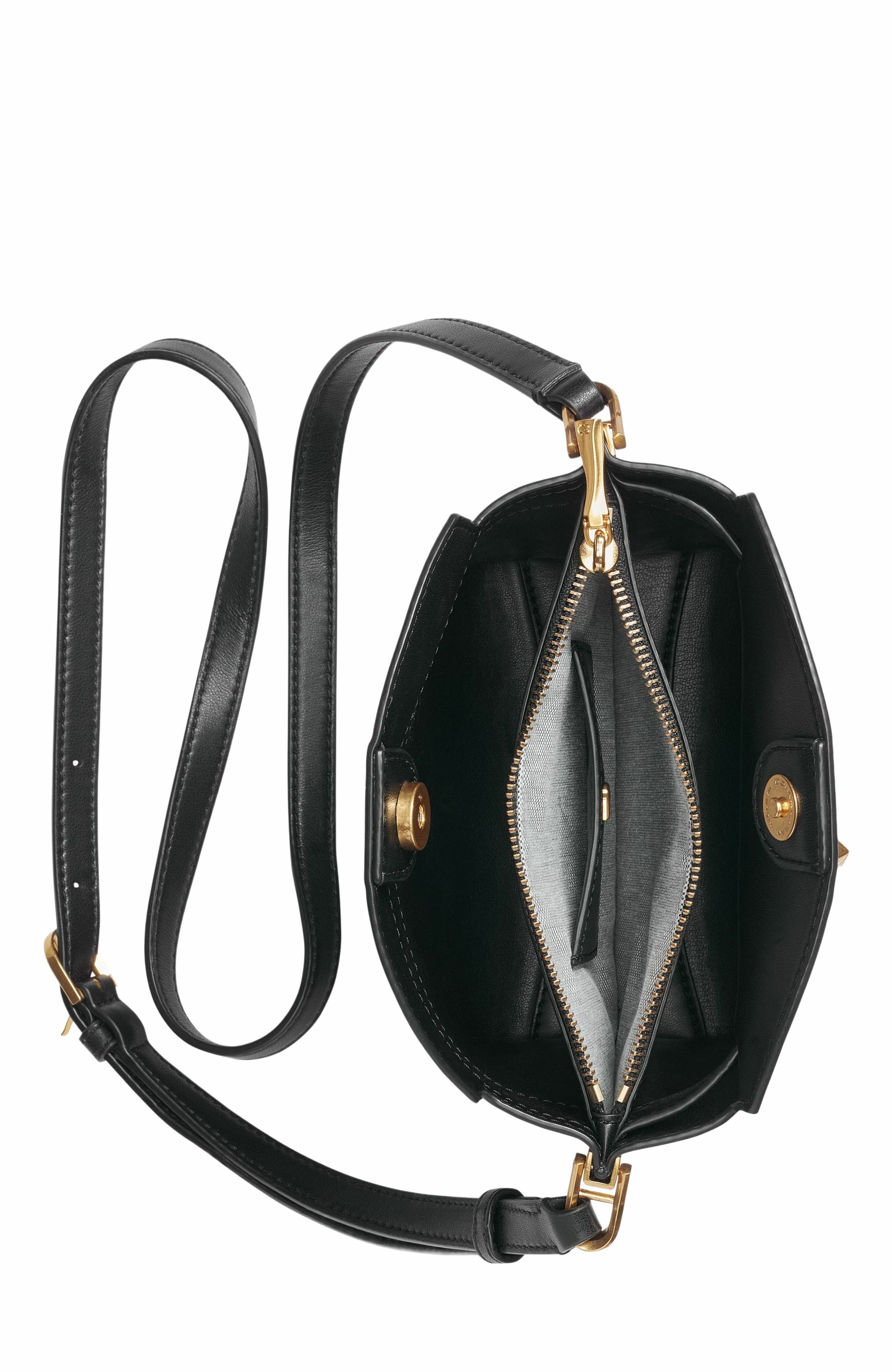 Donna Karan New York Bridgehampton Small Crossbody Bag, Alternate, color, Black/Gold