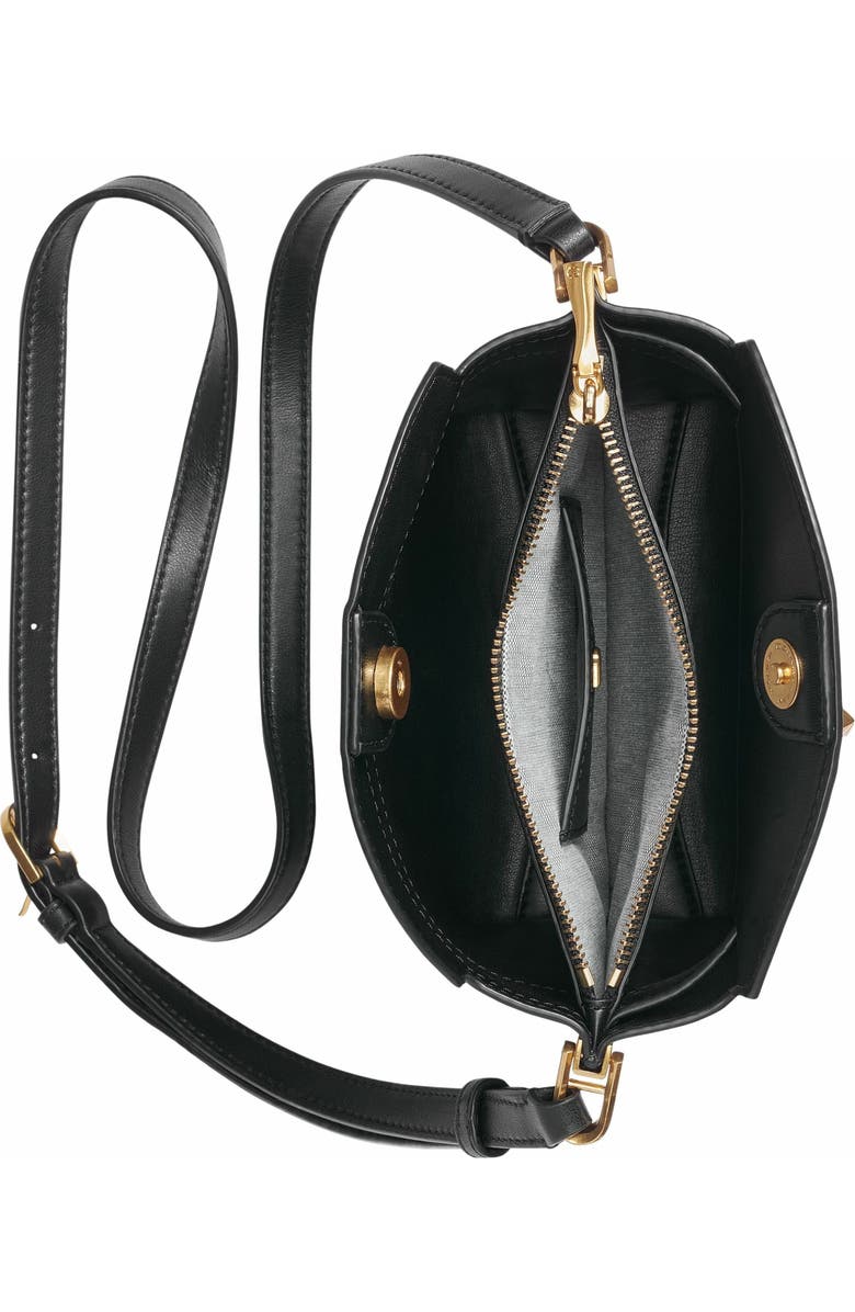 Donna Karan New York Bridgehampton Small Crossbody Bag, Alternate, color, Black/Gold