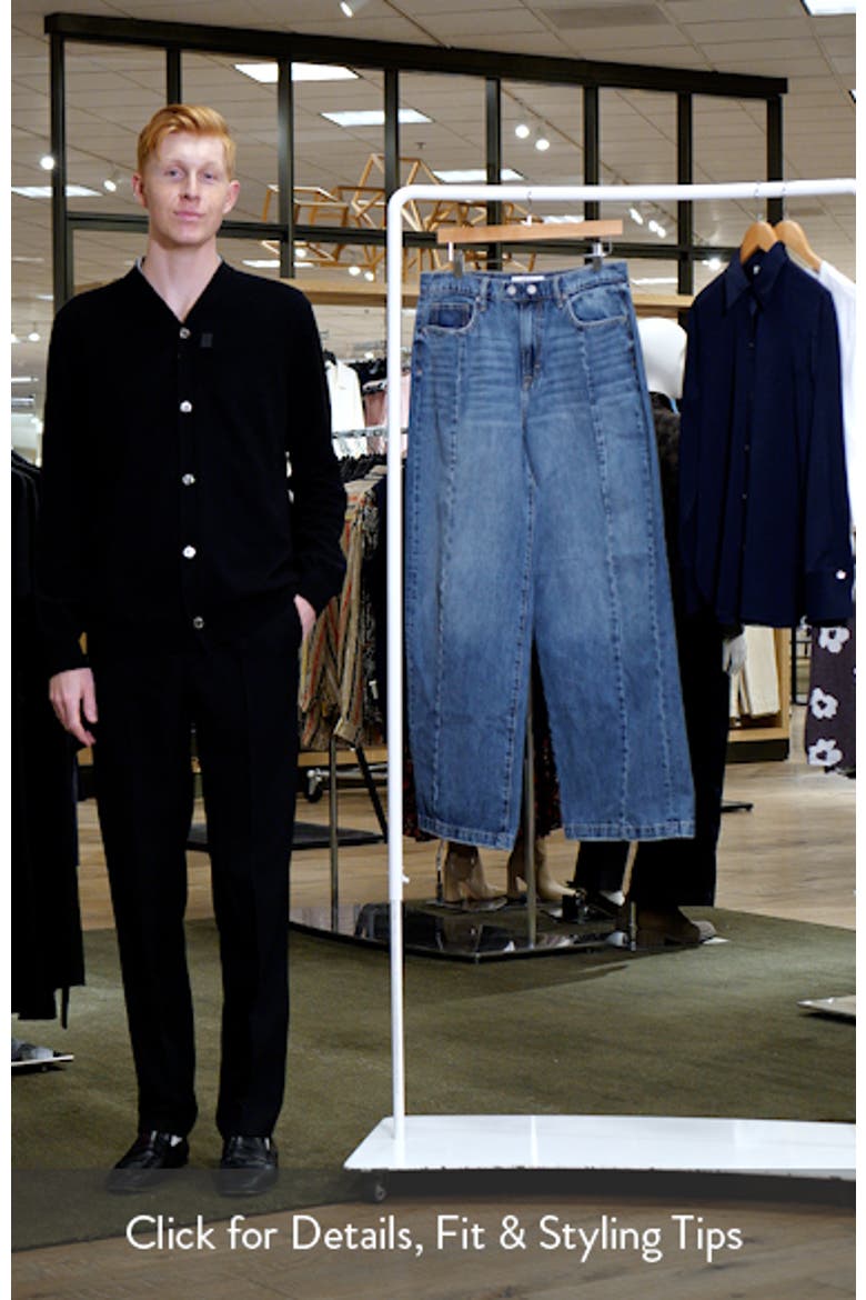 Seamed Wide Leg Jeans video