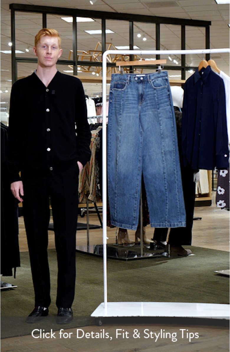 Seamed Wide Leg Jeans, sales video thumbnail