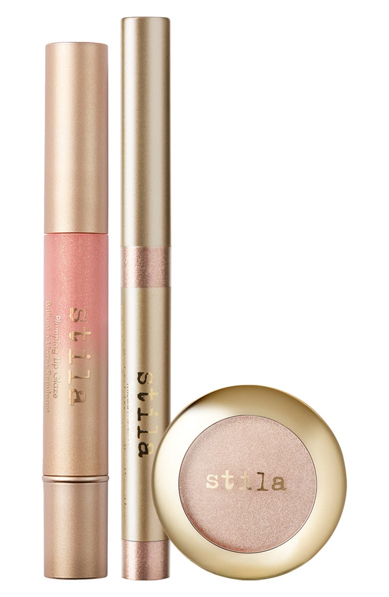 Stila Cherished Kitten Eye, Lip & Cheek Set USD $68 Value, Alternate, color,