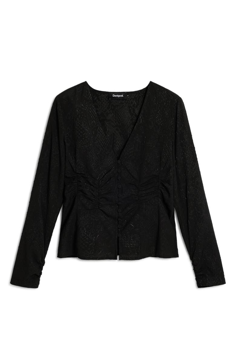 Desigual Ruched Top, Alternate, color, 