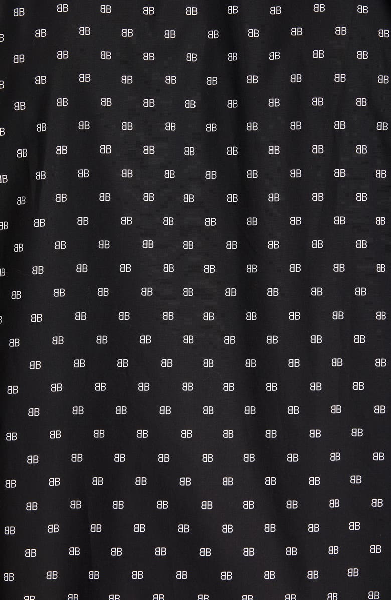 Balenciaga Logo Print Button-Down Shirt, Alternate, color,