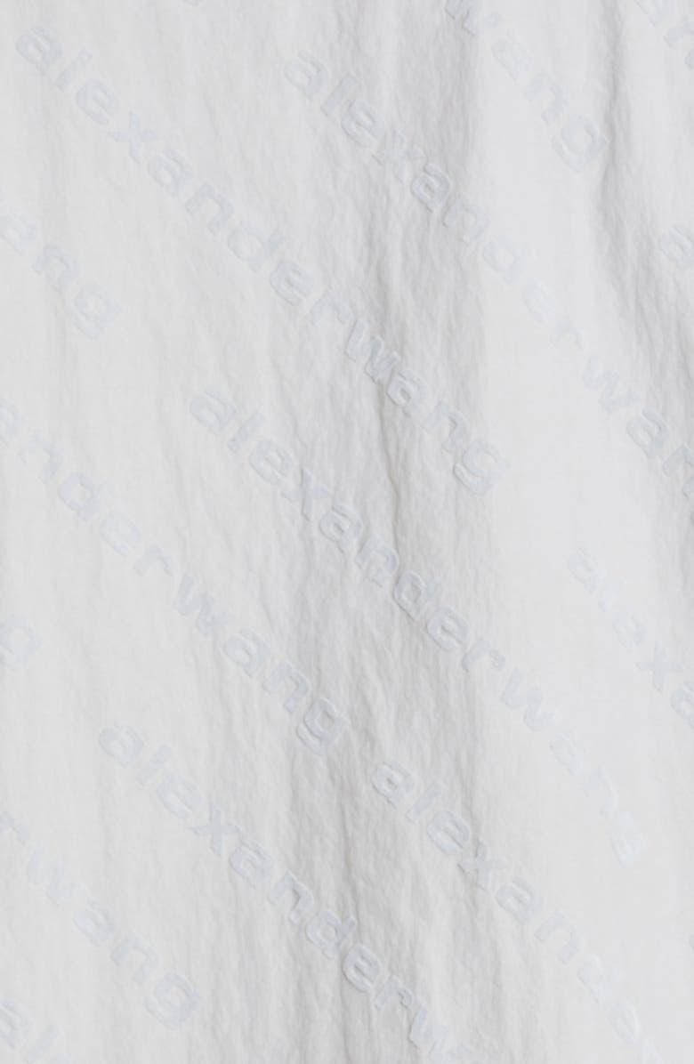 Alexander Wang Flocked Logo Oversize Track Jacket, Alternate, color, 