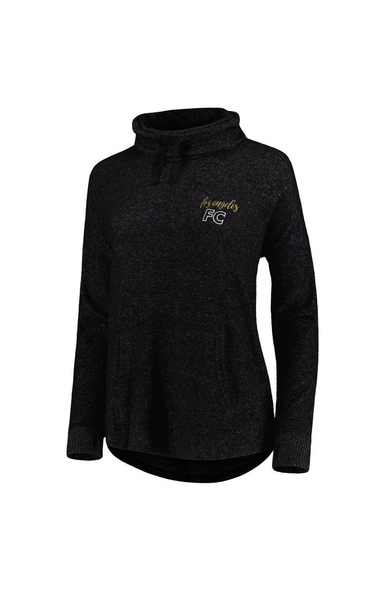 BOXERCRAFT Women's Heathered Black LAFC Cuddle Tri-Blend Pullover Sweatshirt, Alternate, color, Heather Black