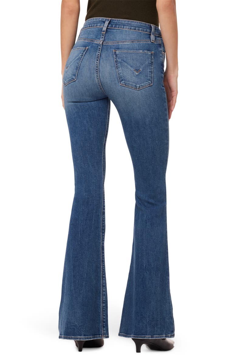 Hudson Jeans Holly Distressed High Waist Flare Jeans, Alternate, color,