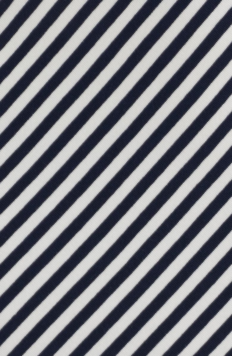 Halogen<sup>®</sup> Striped Twist Detail Stretch Cotton T-Shirt Dress, Alternate, color, Classic Navy