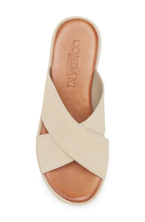 Cordani Bella Platform Wedge Slide Sandal In Arena