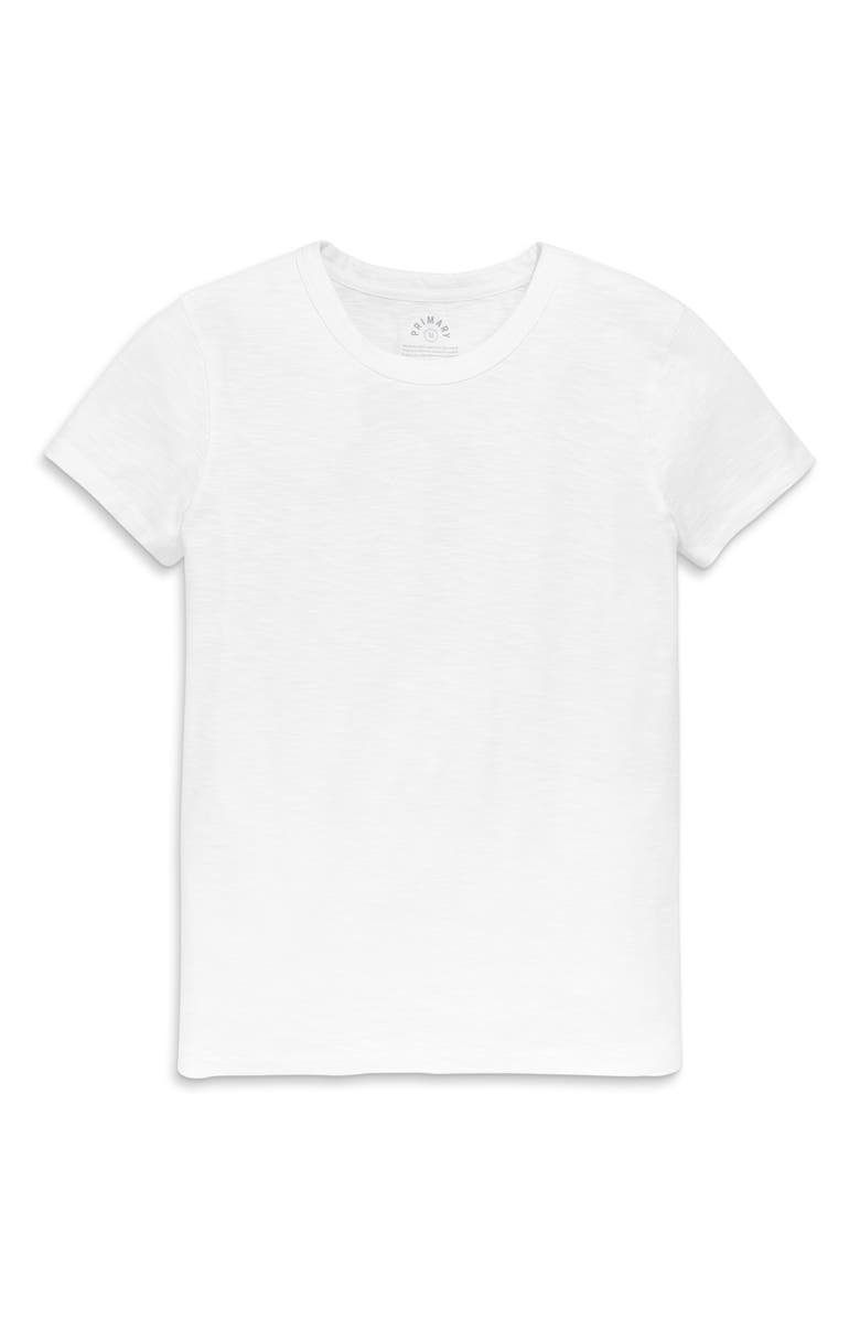 Primary Adult Classic Slub Crewneck Tee, Alternate, color, White