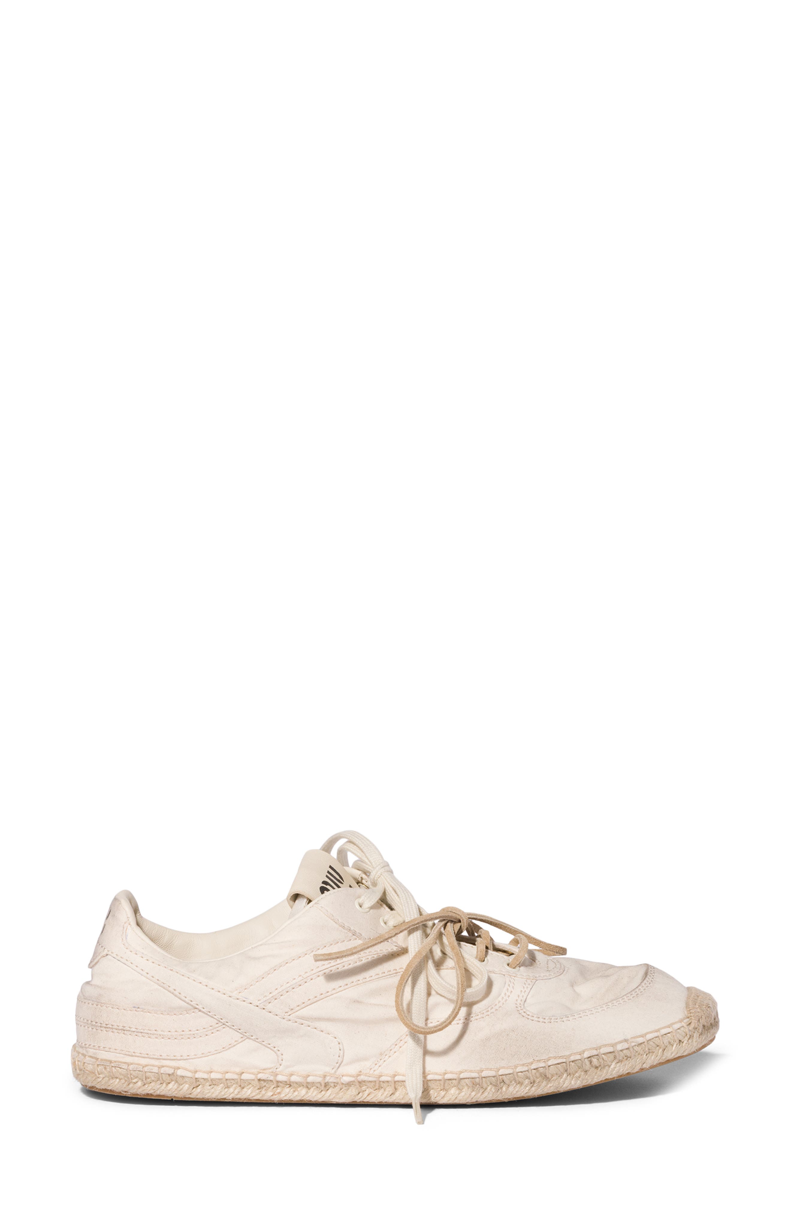 Miu Miu Espadrille Sneaker, Alternate, color, Ecru