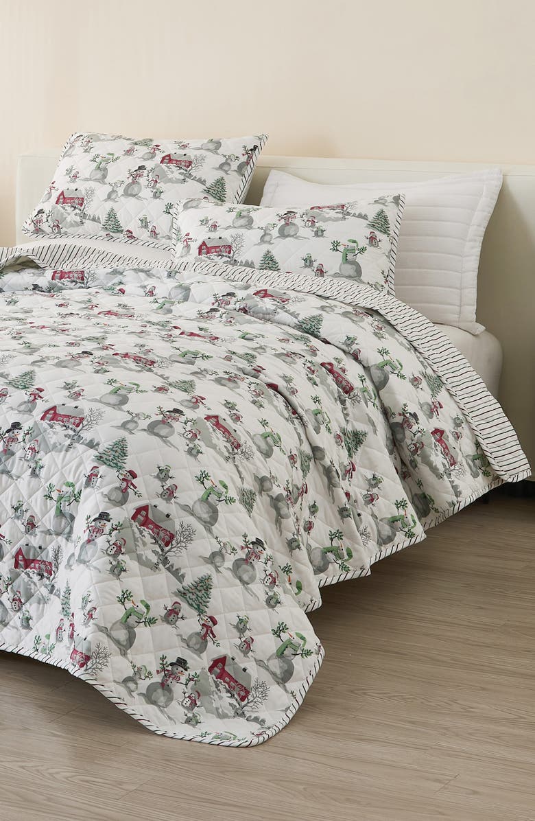 Woven & Weft Winter Snowman Quilt & Sham Set, Alternate, color, 