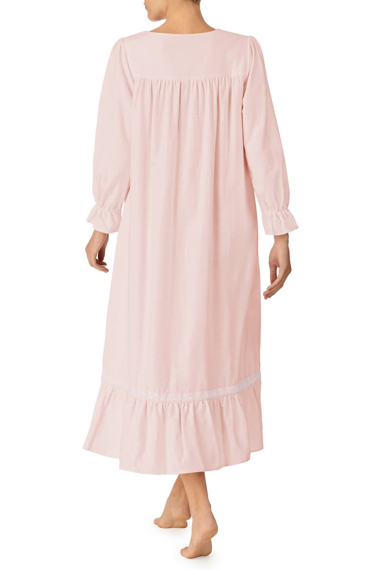 Long Sleeve Cotton Ballet Nightgown, Alternate, color, BLUSH