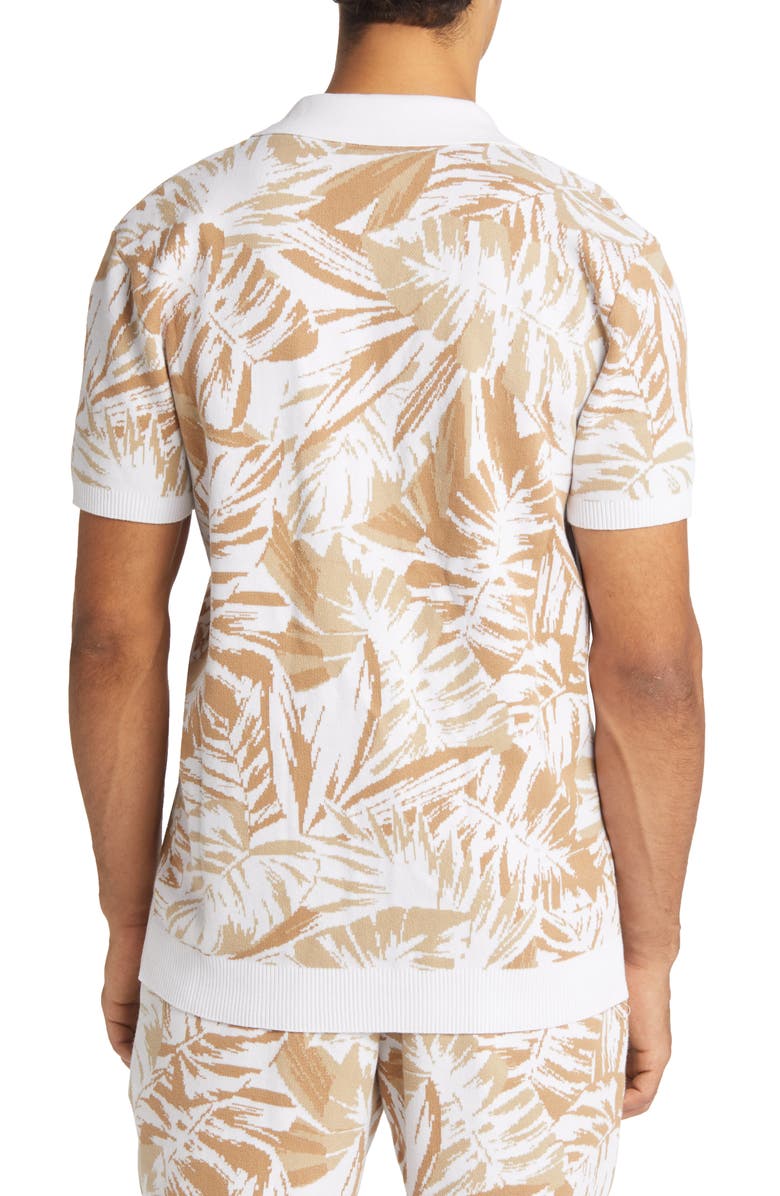 SER.O.YA Men's Taz Knit Short Sleeve Button-Up Shirt, Alternate, color,