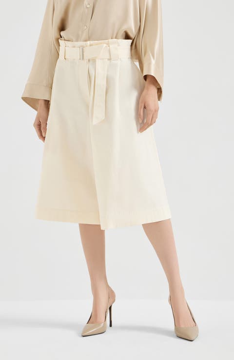 Paperbag Bermuda shorts