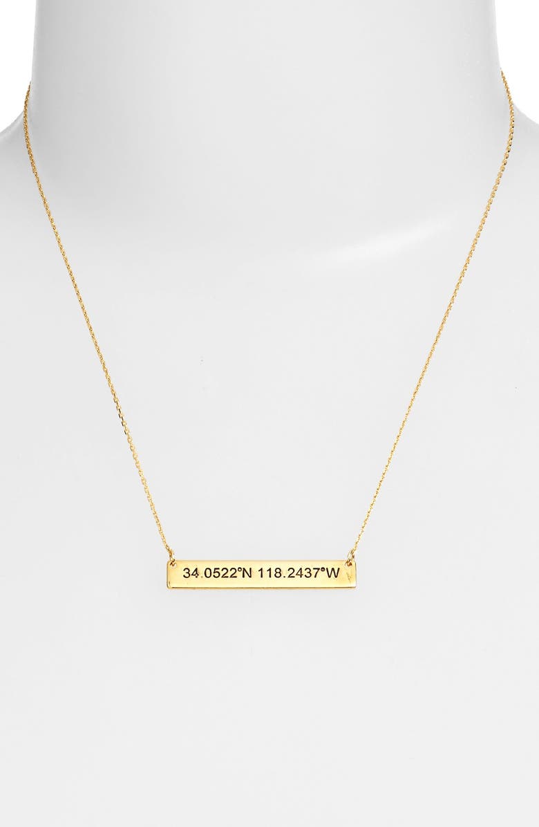 BaubleBar Coordinate Bar Pendant Necklace, Alternate, color, 