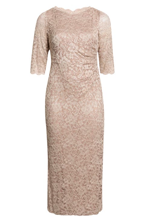 Floral Lace Sheath Dress