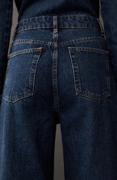 Shop Mango Long Sleeve Denim Jumpsuit