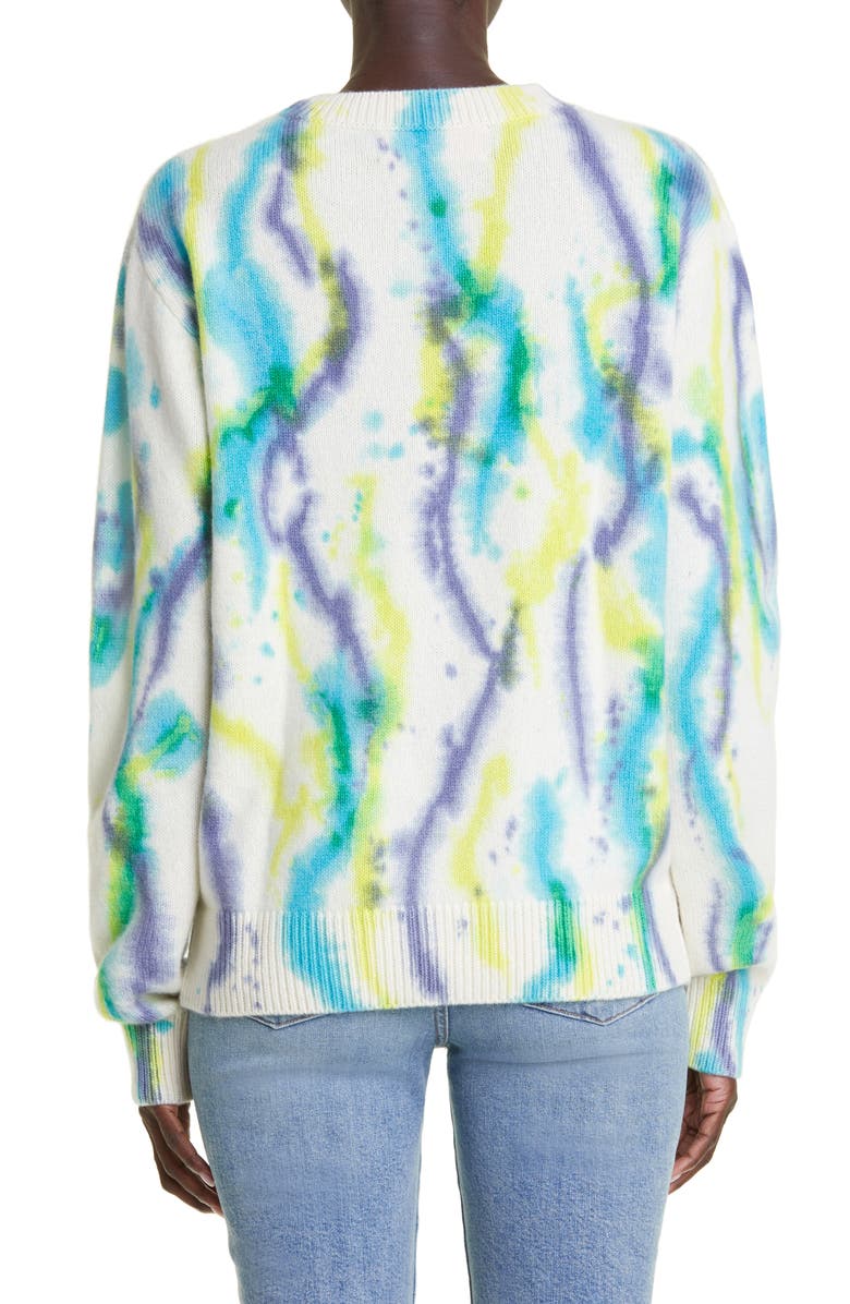 The Elder Statesman Women's Watercolor Cashmere Sweater, Alternate, color,