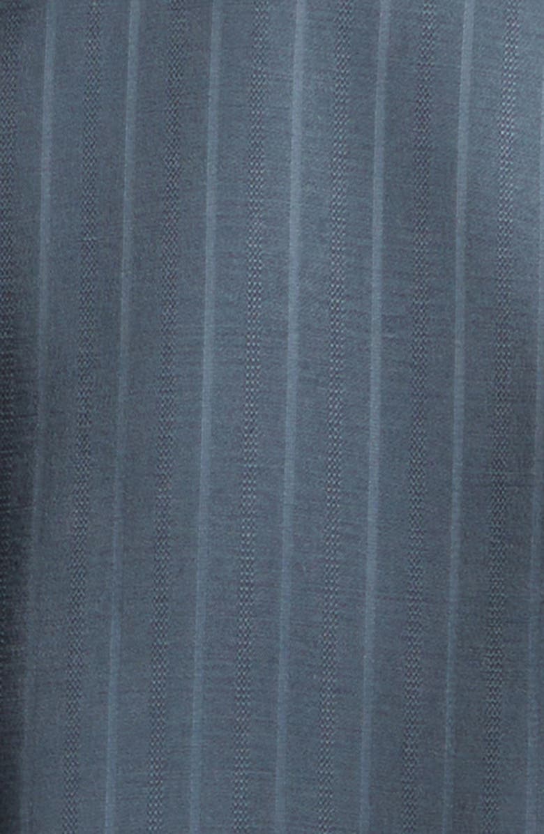 Emporio Armani Pinstripe Drawstring Waist Jacket, Alternate, color, Blue