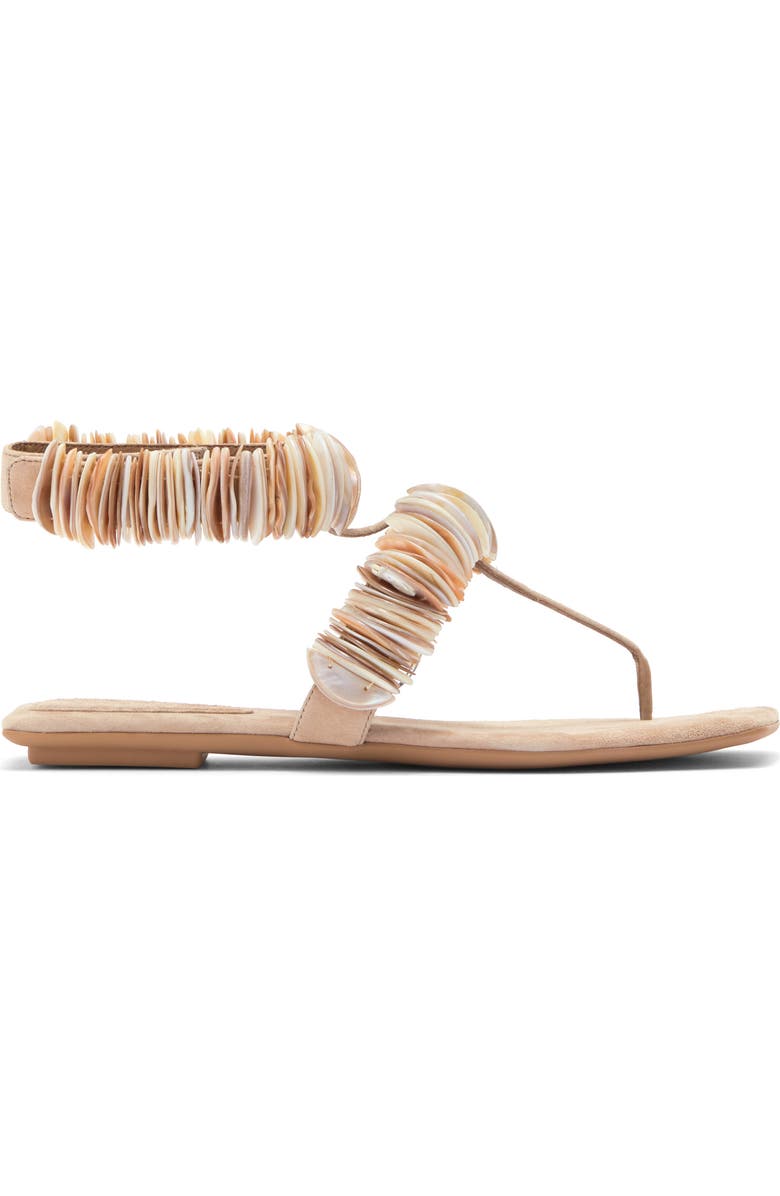 Jeffrey Campbell Whelk Sandal, Alternate, color, Beige Suede Combo