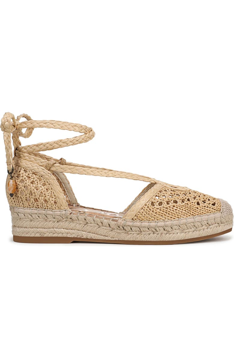 Sam Edelman Margot Ankle Wrap Platform Espadrille, Alternate, color, Natural