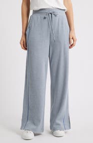 CITY BLUES Contrast Stitch Waffle Knit Lounge Pants