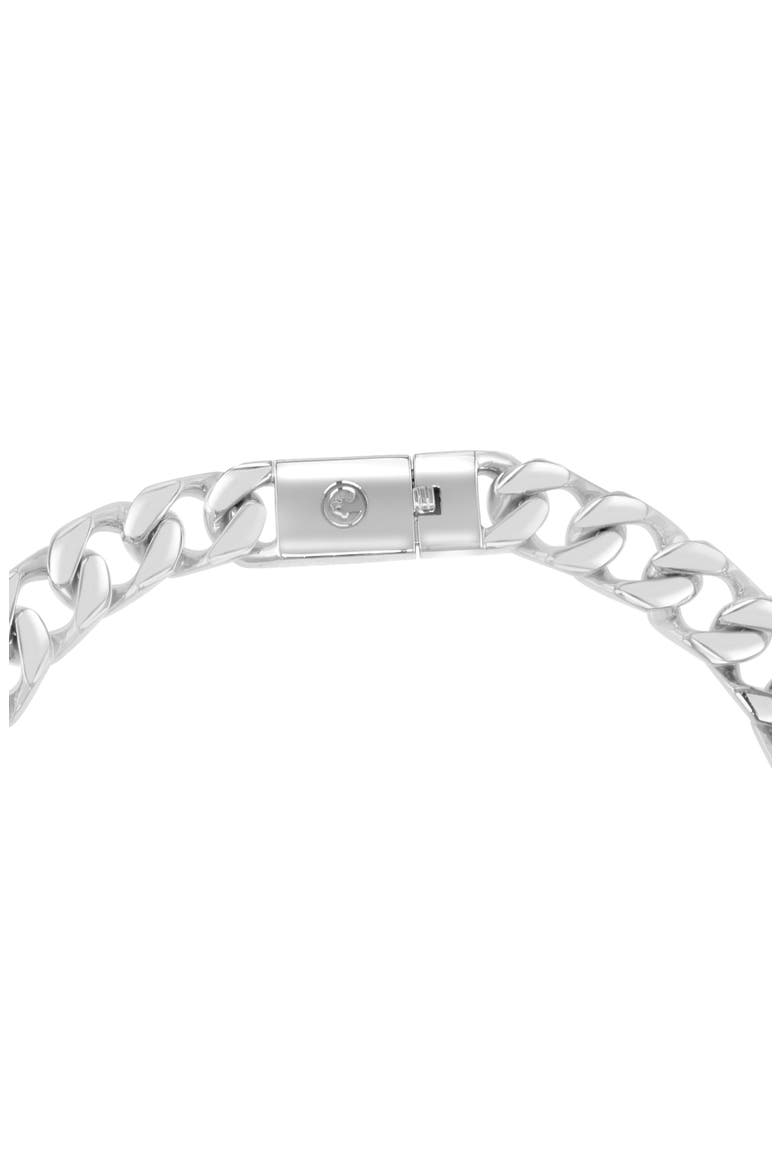 Men's White Sapphire Chain Bracelet, Alternate, color, SILVER