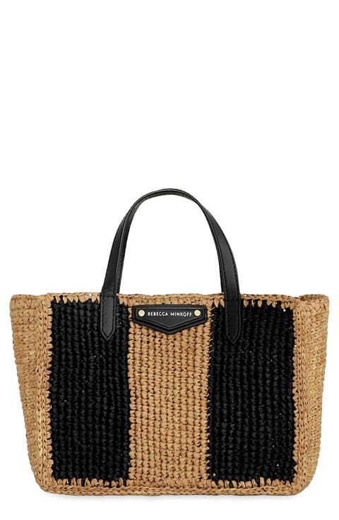 Mini Raffia Tote