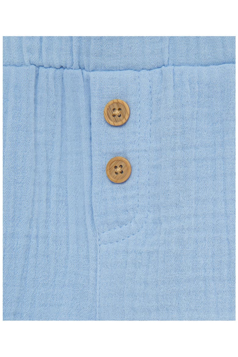 Check Button-Up Shirt & Shorts Set, Alternate, color, BLUE