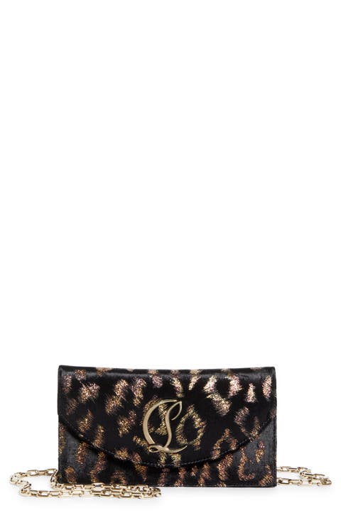 Loubi54 Fil Coupé Velvet Clutch