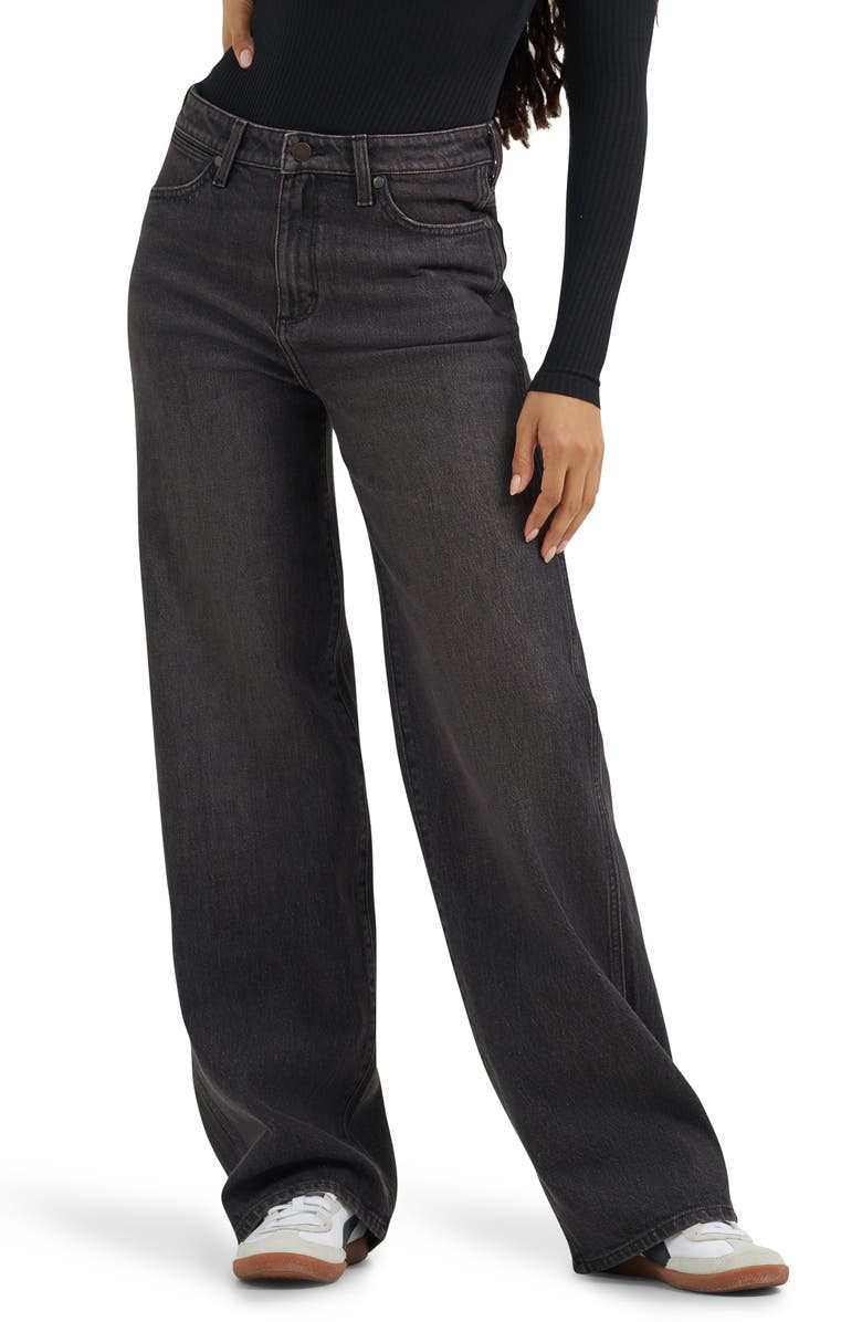 Wrangler High Waist Loose Straight Leg Jeans, Main, color, Mars