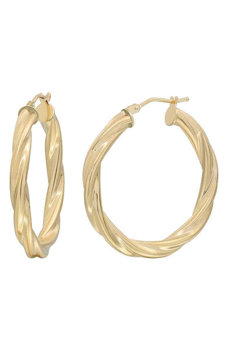 Bony Levy 14K Yellow Gold Twisted Hoop Earrings, Alternate, color, 