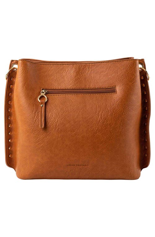 Urban Originals Triangle Vegan Leather Tote In Tan