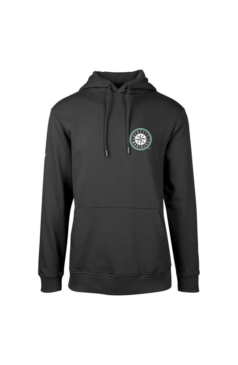 LEVELWEAR Men's Levelwear Black Seattle Mariners Podium Vintage Pullover Hoodie, Alternate, color, 
