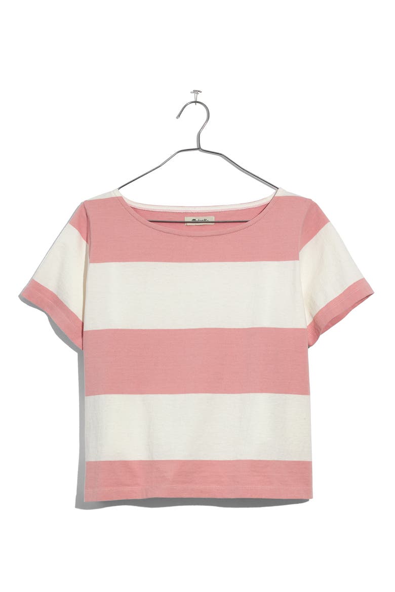 Setlist Boxy Stripe Tee, Alternate, color, PINK ICING
