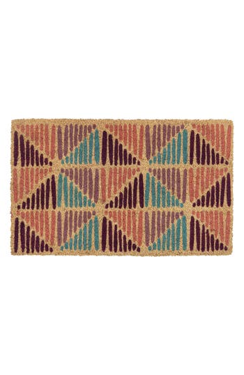 Entryways Macramé Doormat In Pink