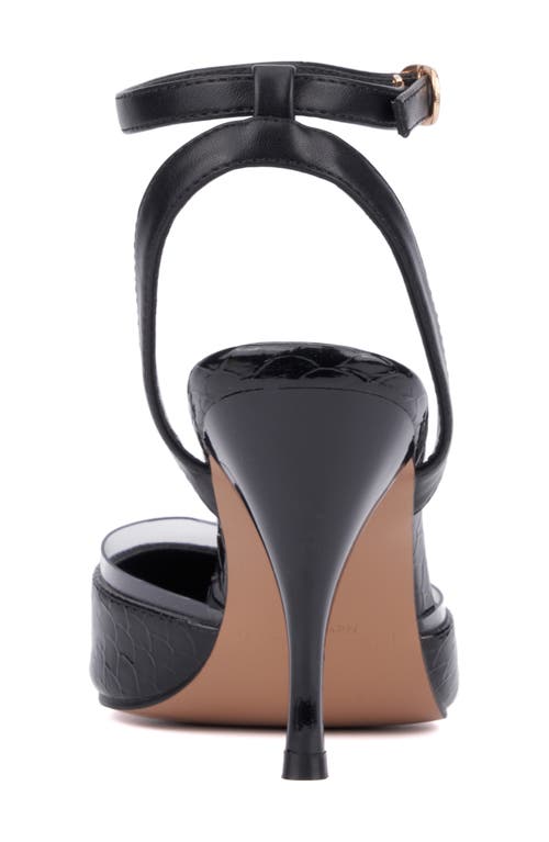 Torgeis Willow Ankle Strap Pump In Black